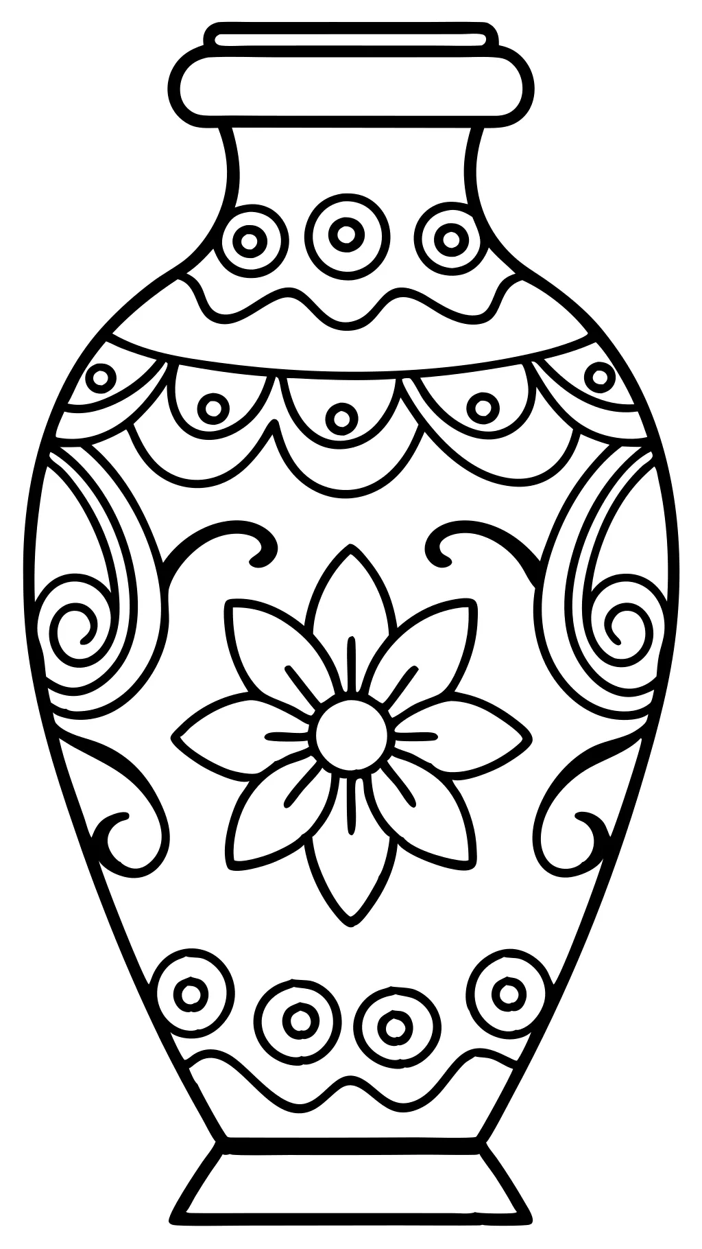 vase coloring page